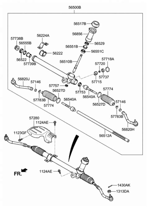 Power Steering Gear Box 2017 Hyundai Accent