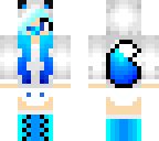 Blue Baby Fox Girl | Minecraft Skin