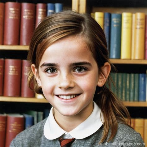 Emma Watsons School Portrait Smile Stable Diffusion Online