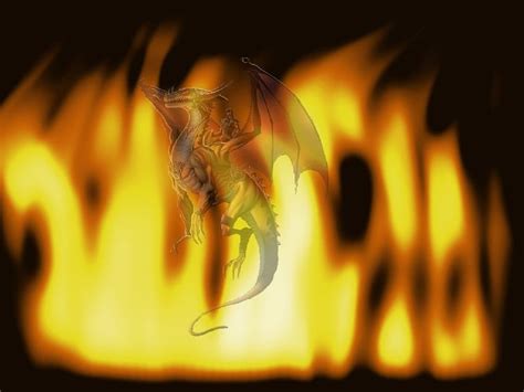 Blazing Dragon Dragon And Flames HD Wallpaper Pxfuel