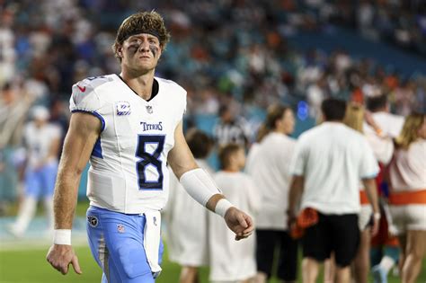 The Tennessee Titans Need Quarterback Will Levis To Step Up And Perform