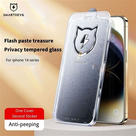 Smartdevil Flash Sticker Full Screen Anti Peeping Tempered Glass Screen