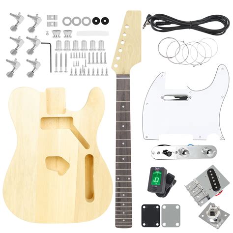 Kit De Guitarra El Ctrica LT 6 Cuerdas 22 Trastes Diapas N Cuerpo De