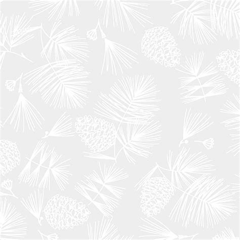 Benartex Fabrics Holiday Snow Wintery Pines White On White