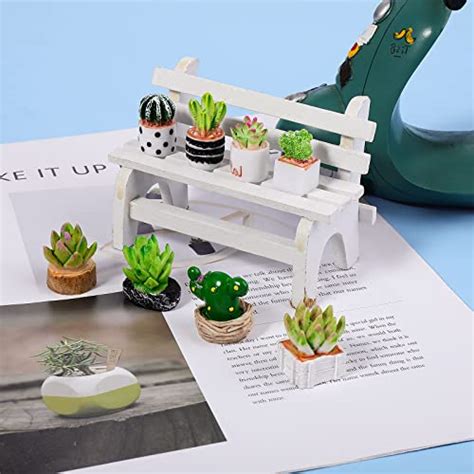 Cobee Lot De Plantes Miniatures D Coratives Pour Maison De Poup E