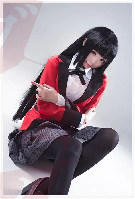 New Anime Kakegurui Jabami Yumeko Cosplay Costumes JK Girls Student ...