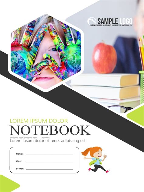 A4 Notebook Cover Page Template | PDF