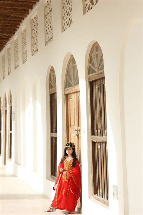 Saudi Girl Wearing Traditional Dress In Al Ahsa Saudi Arabia