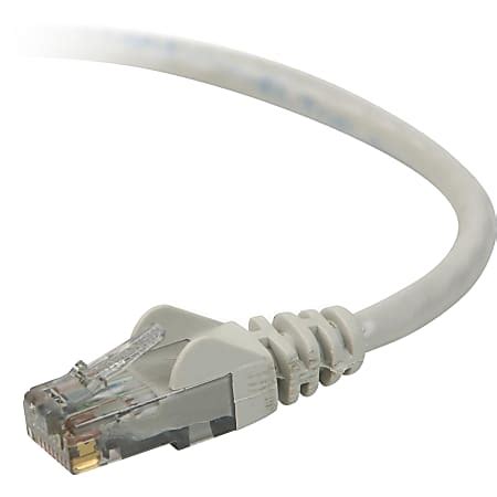 Belkin Cat 6 UTP Patch Cable RJ 45 Male RJ 45 Male 25ft Gray