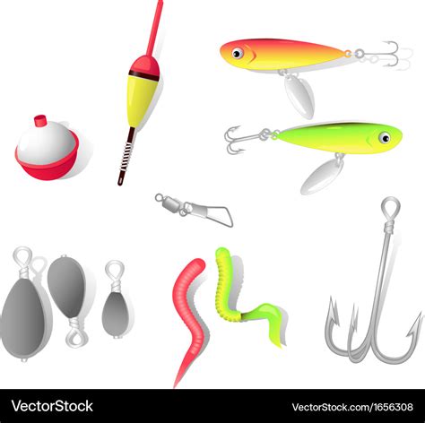 Fishing tackle Royalty Free Vector Image - VectorStock