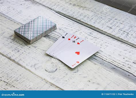 Playing cards ACEs stock photo. Image of playing, luck - 110471152