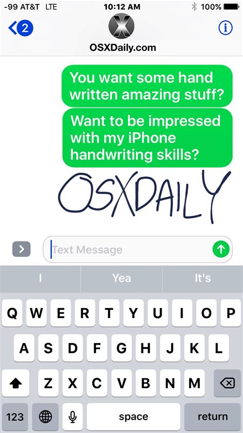 How To Handwrite Messages On Iphone And Ipad