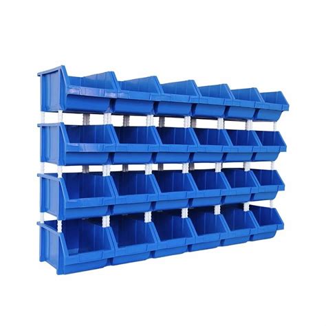 Warehouse Spare Parts Stackable Plastic Storage Bins For Hardware