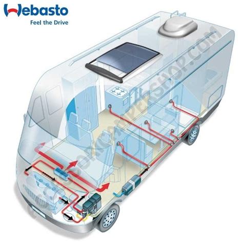 Webasto Air Top Evo 55 Riscaldatore A Gasolio Per Camper Diesel 2000 Watt Kit Montaggio