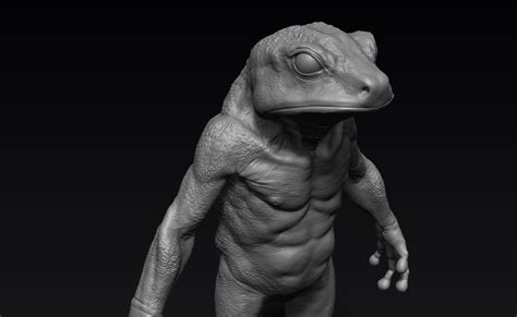 Frog Humanoid Creature 3D model | CGTrader