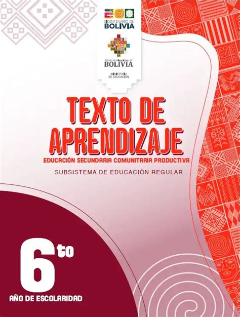 Texto De Aprendizaje 6to De SECUNDARIA 2024 En PDF