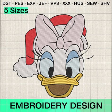 Disneyland Daisy Duck Embroidery Design Svgbees