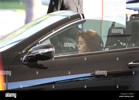 Miley Cyrus Waits In The Car For Her Mother As The Pair Are Spotted