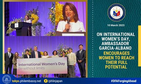 On International Womens Day Ambassador Garcia Albano Encourages