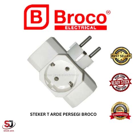 Jual Tee Arde Broco T Arde Steker Broco Colokan Tiga Lubang