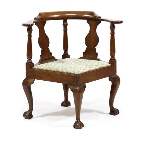 Mid-Atlantic Chippendale Mahogany Corner Chair (Lot 222 - Signature ...