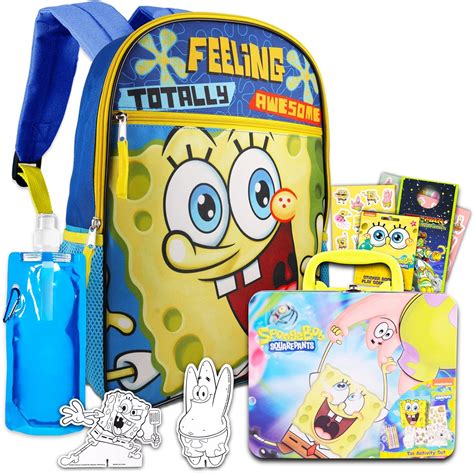 Amazon Mochila De Bob Esponja Con Juego De Lonchera Paquete Con