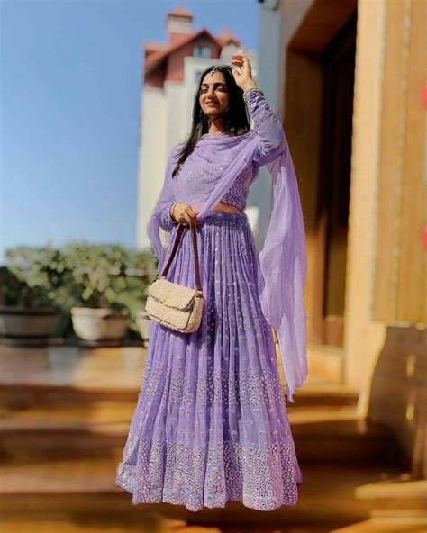 Lilac Color Lehenga Choli Indian Pakistani Wedding Bridesmaids Etsy