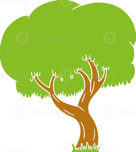 Hand Drawn Cartoon Doodle Of A Summer Tree 45254142 Png