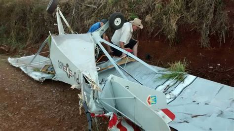 Piloto fica ferido após queda de ultraleve em Getúlio Vargas Rio