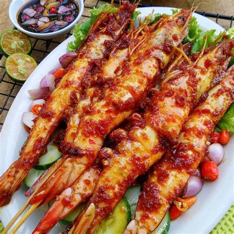 Resep Udang Bakar Gurih Pedas Enak Antiamis Dan Bikin Ketagihan