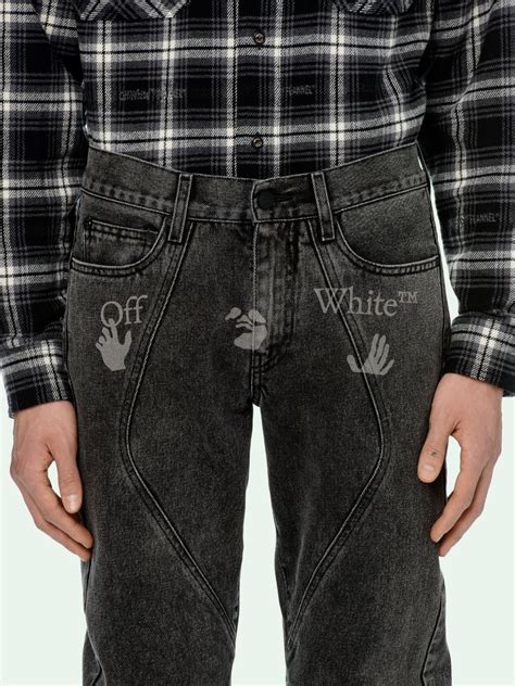 Logo Denim Pants Off White™ Official Site