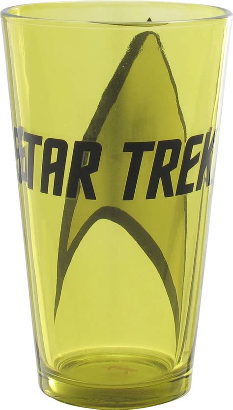 Star Trek Name And Starfleet Logo Pint Glass