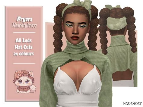 Pryera Hairstyle Sims 4 Mod ModsHost