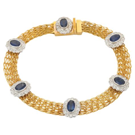 Victorian Braided Gold Chain Bracelet At 1stDibs