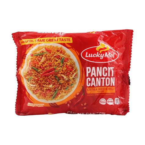 Lucky Me Instant Pancit Canton Extra Hot Chili Flavor G Online At Best Price Lulu Kuwait