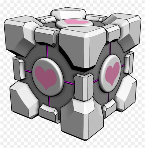 Portal Cube Company Glados Aperturescience Halflife HD Png