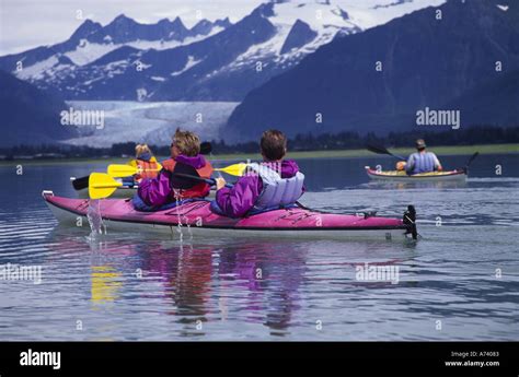 Kayaking Mendenhall Glacier Juneau Alaska Stock Photo - Alamy