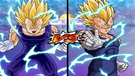 Ssj2 2nd Form Vegeta Vs Majin Vegeta Dragon Ball Z Budokai Tenkaichi 3 Com Vs Com Youtube