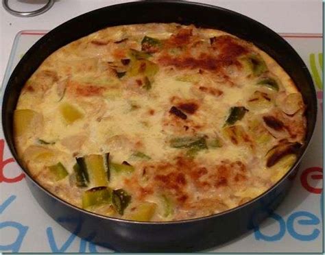 Quiche Sans Pâte Thon Poireau Oignon Recette Ptitchef