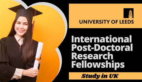 International Post Doctoral Research Fellowships At University Of Leeds