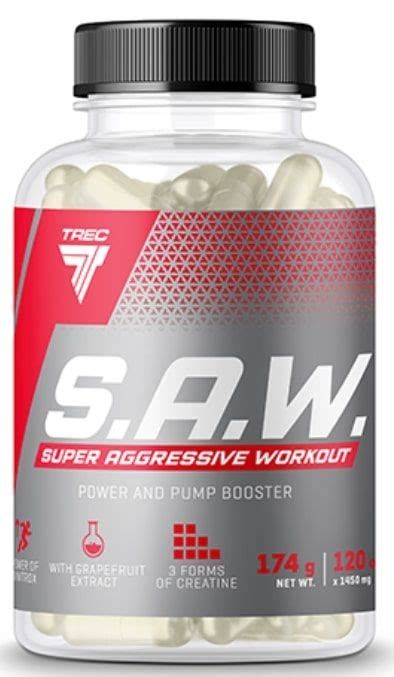 S A W Pre Workout Trec Nutrition Ozone Bg