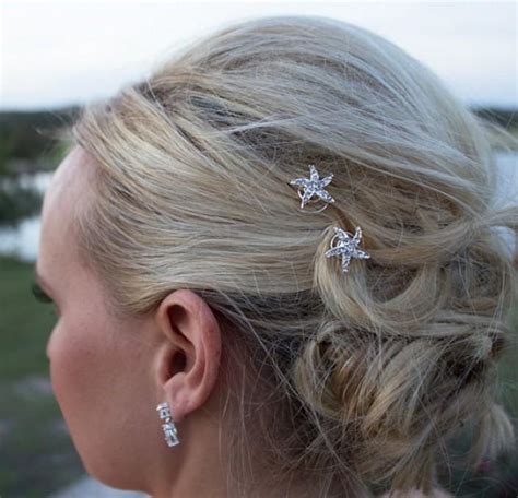 Rhinestone Starfish Wedding Hair Twist Ins Set Of Starfish Hair