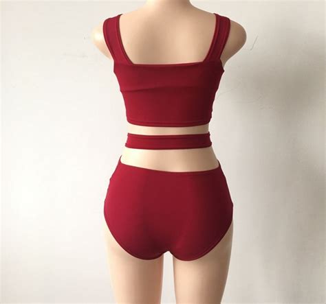 Modegal Oem Odm New Sexy Solid Color String Casual Two Piece Swimsuit Bikini Buy Women
