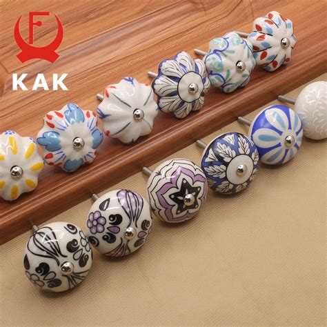 Aliexpress Buy Kak Mm Hand Painted Ceramic Drawer Knobs