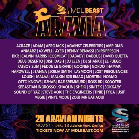 MDLBEAST ARAVIA to Bring 56 World-Class Performances in Qatar During ...