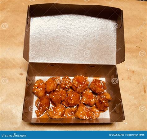 Korean Fried Chicken With Gochujang Sauce Stock Image Image Of Korean