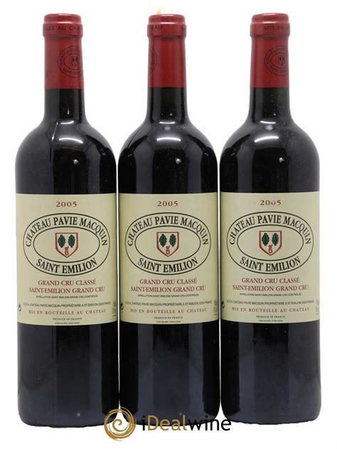 Acheter Château Pavie Macquin 1er Grand Cru Classé B 2005 lot 8194