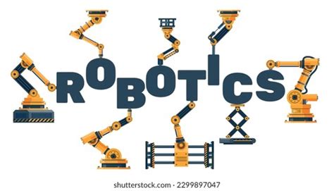 Word Robotics Folds Robots Mechanisms Robotic Stock Vector (Royalty ...