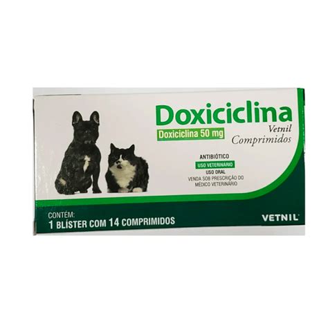 Doxiciclina Para Gatos Dosagem - Doxiciclina Vetnil Comprimidos 50 mg 14 Comprimidos – Antibiótico de ...