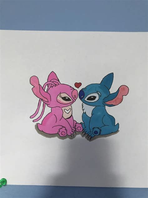 I Drew Stitch And Angel Drawing